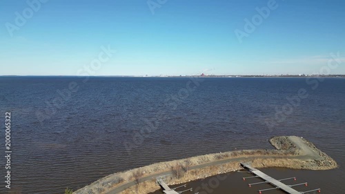 Empty harbor in early spring, Kempele Finland