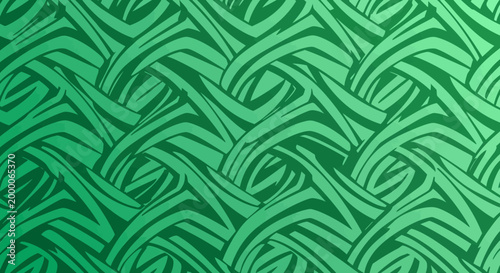 Celtic knotwork pattern in green hues.