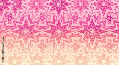 Vibrant pink and orange star pattern background.