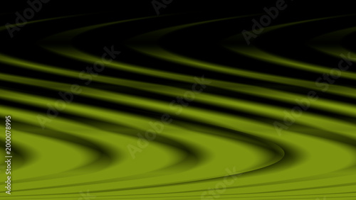 Abstract diagonal green black wavy gradient flowing interference pattern design