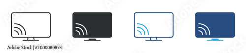 Konstfotografi screen mirroring icon set
