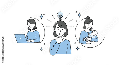 Woman contemplating significant life decisions regarding her professional career and starting a family