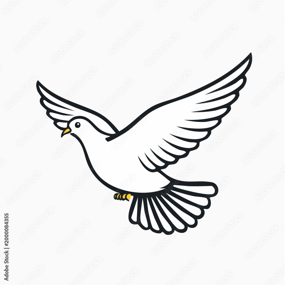 Fototapeta premium White Dove Flying