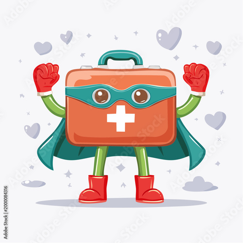 Superhero First Aid Kit Character
