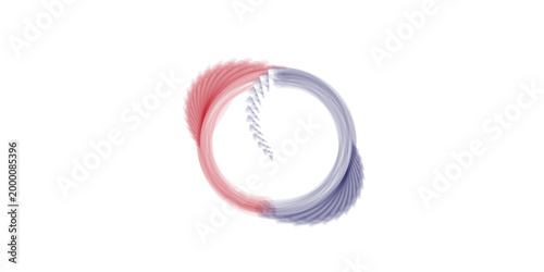 Photography equipment featuring a pink rubber band ball and red plastic ball isolated on white background with a magnifying glass lens and metal circle mirror object