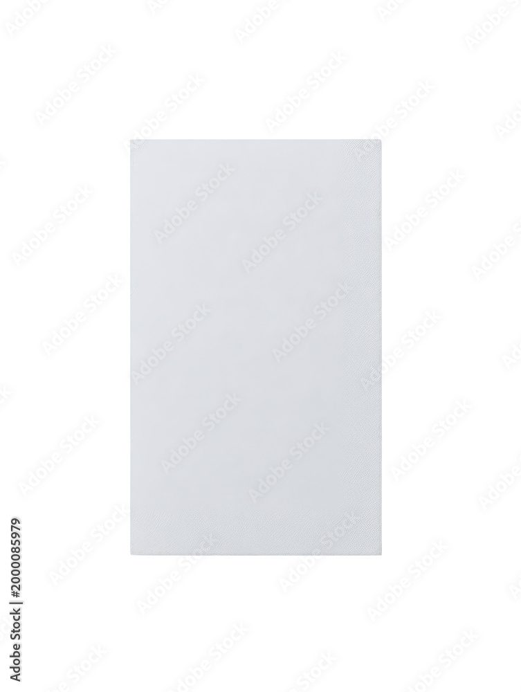 Fototapeta premium Vertical portrait business card mockup isolated transparent, generative ai
