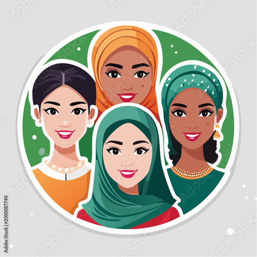 Diverse Group of Women Smiling Together