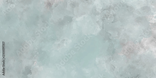 Abstract Light Grey Watercolor Background Texture with Soft Cloudy Smudge.