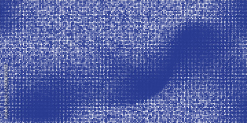 Futuristic sci-fi pixelated background in deep blue cyber style.