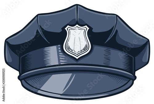 Classic Police Officer Cap Emblem Badge Uniform Accessory