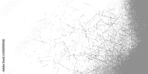 Subtle distressed grey surface texture with fine scratches and faded grain effect isolated on white background for clean and minimalist aged design overlays