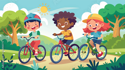 World Bicycle Day Celebrating Cycling Eco-Friendly Mobility and Global Sustainability Concept Art.eps