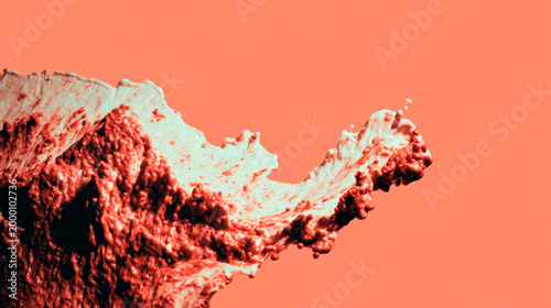 Abstract Red Splatter. Generative AI