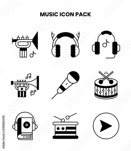 Music DuoTone Collection Icons Pack