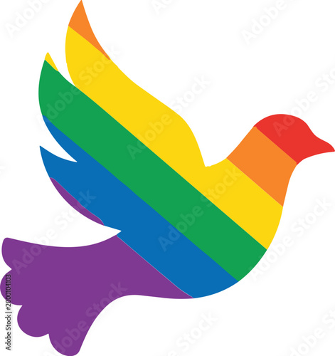 Flat pride month lgbt elements collection 