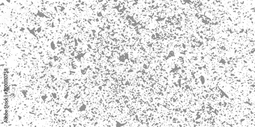 High resolution gray stone dust and debris texture overlay on white background for realistic grit effects in architectural visualization and graphic design projects