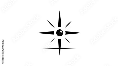 create a logo of light flare in black and white vector minimal logo icon, Round sweeping brush for robot vacuum cleaner Vector Image, Snow icon, Laser optic beam flash sparks linear ray lighting set, 