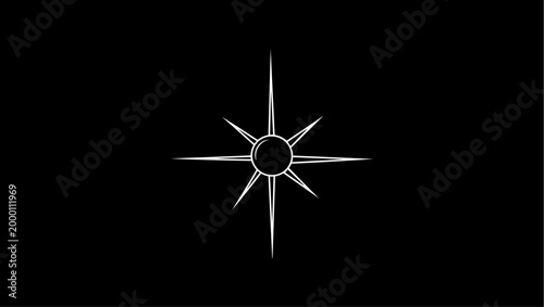 create a logo of light flare in black and white vector minimal logo icon, Round sweeping brush for robot vacuum cleaner Vector Image, Snow icon, Laser optic beam flash sparks linear ray lighting set, 