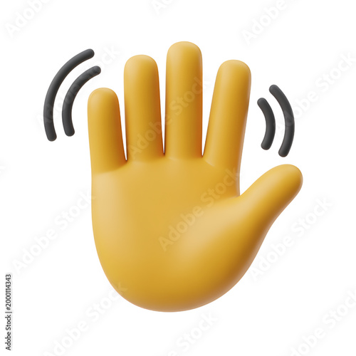 Yellow Hand Emoji Rejecting or Refusing