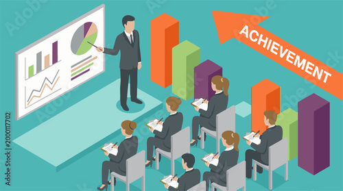 Business Training for Achievement and Growth with Data Presentation