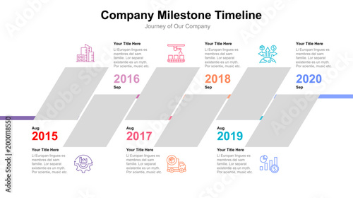 Company History Timeline Infographic Template
