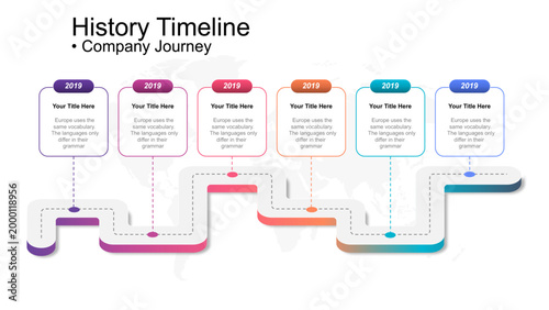 Company History Timeline Infographic Template