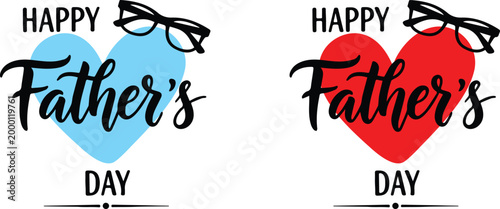 Festive father's day graphic with hearts and sunglasses a celebration of dad
