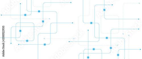 Abstract futuristic technology background. Technology background with crossed lines and dots.