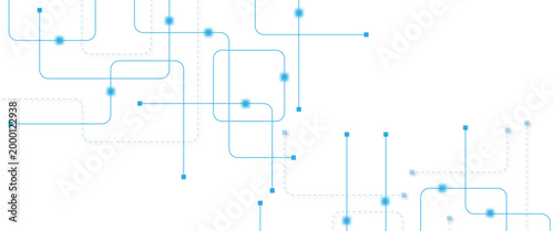 Abstract futuristic technology background. Technology background with crossed lines and dots.