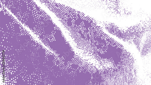 Purple abstract background with white dots and diagonal lines pattern texture