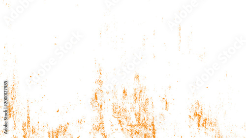 White surface with orange grunge texture and smudges  abstract background