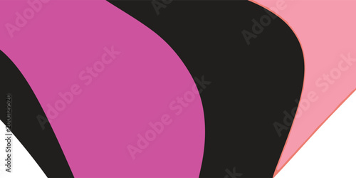 Abstract Swirls of Pink Black and Light Pink Colors.
