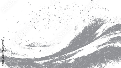 Monochrome grunge texture with atmospheric woodland scene Black gray abstract background with tree landscape and copy space