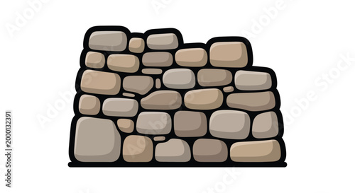 Colorful stones stacked in pile.