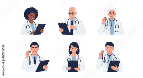Diverse Doctors In Medical Group For Consultation And Collaboration.