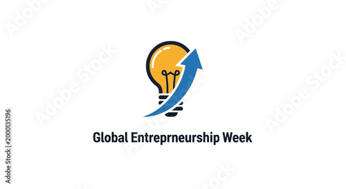 Global Entrepreneurship Week logo design.