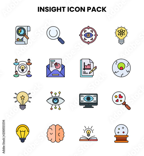 Insight Lineal Color Bundle Icons Pack