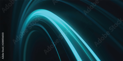 Night motorway with light effects in neon colors purple. Abstract energy in the form of stripe, arc, curl and zigzag in neon colors with light effect. Long exposure of motorways as speed.