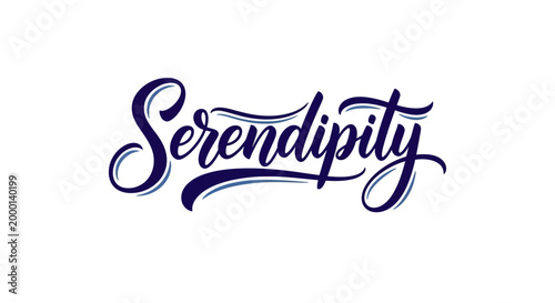 Handwritten Serendipity Text