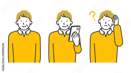 Encouraging digital inclusion for seniors through mobile technology, a portrait set capturing a man discovering smartphone features, ideal for illustrating accessibility solutions.