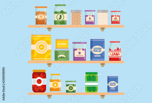 фотографія Pantry Prolong Concept Illustration Vector Style