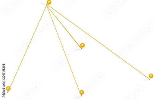 Pushpins and Strings Connections