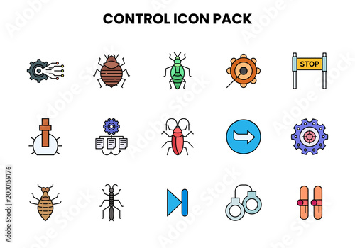 Control Lineal Color Scalable Icons Pack