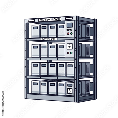 Emergency Power Battery Unit Rack System