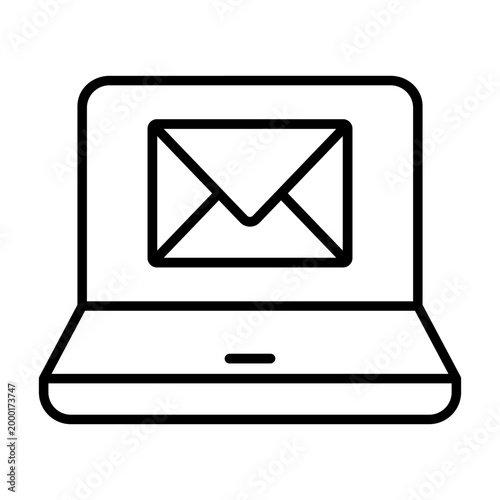 Mail icon vector. Letter Illustration sign. Mail delivery symbol. Mailing list logo.