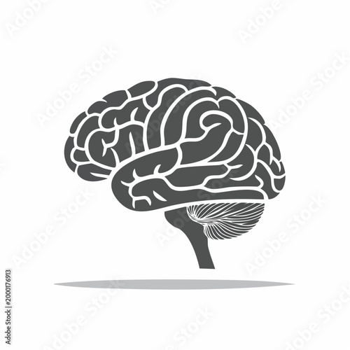 Stylized Human Brain Icon