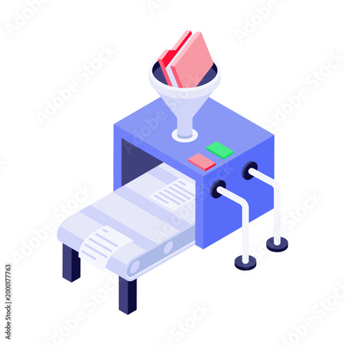 An isometric style illustration depicting data cleaning
