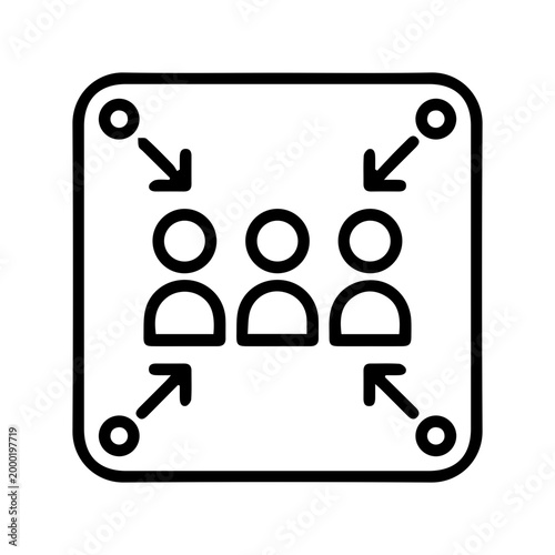 People Gathering Icon