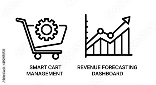 Smart shopping cart management and revenue forecasting dashboard with e commerce