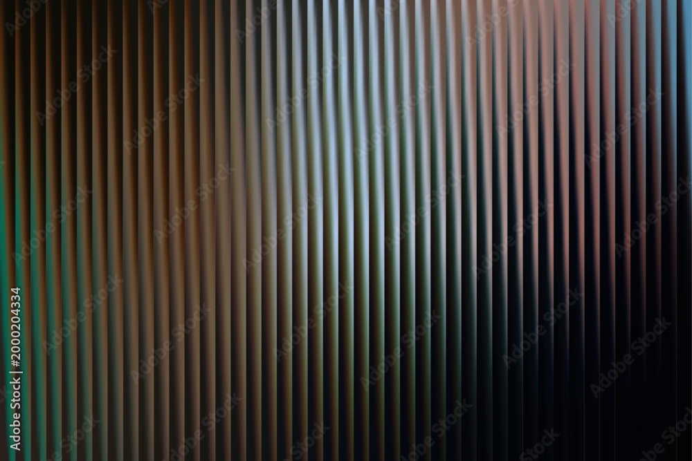 Fototapeta premium Fractal ripple glass gradient stripe background. abstract vertical stripes. colorful motion blur background for creative design